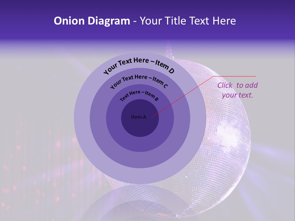 Spotlight Shiny Purple PowerPoint Template