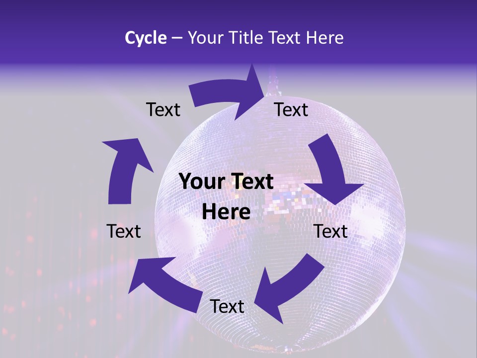 Spotlight Shiny Purple PowerPoint Template