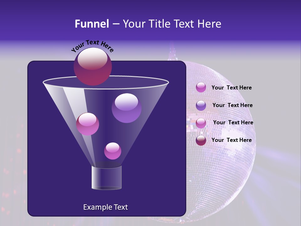Spotlight Shiny Purple PowerPoint Template