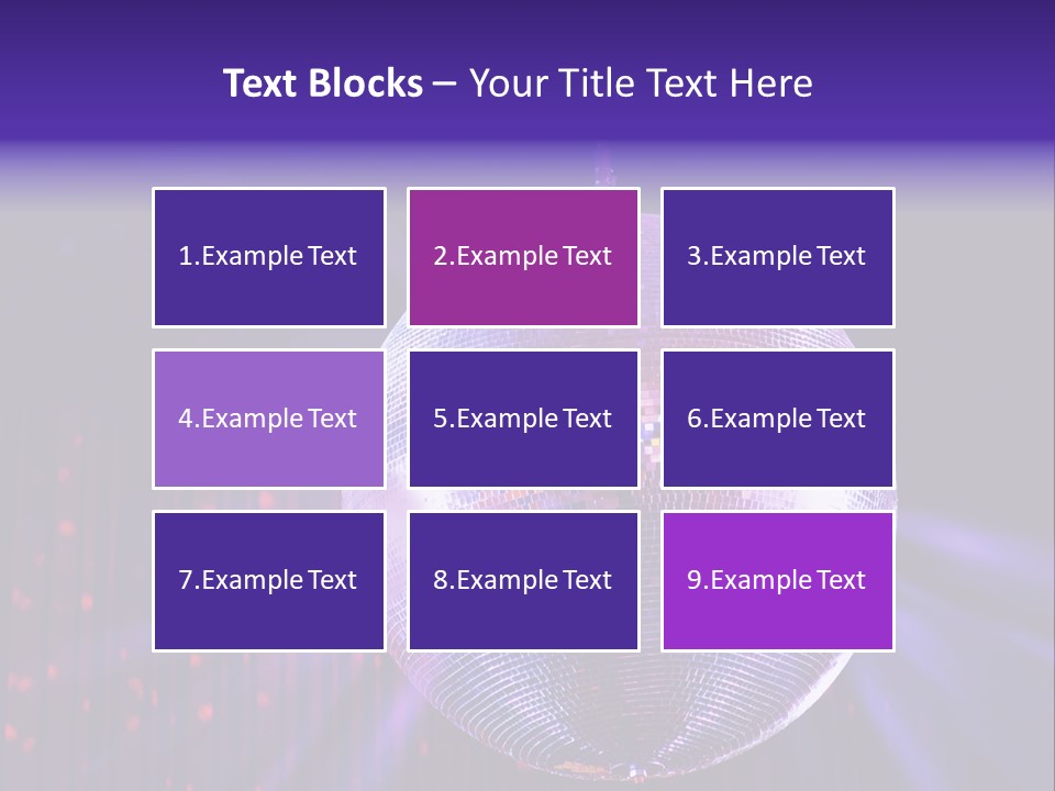 Spotlight Shiny Purple PowerPoint Template