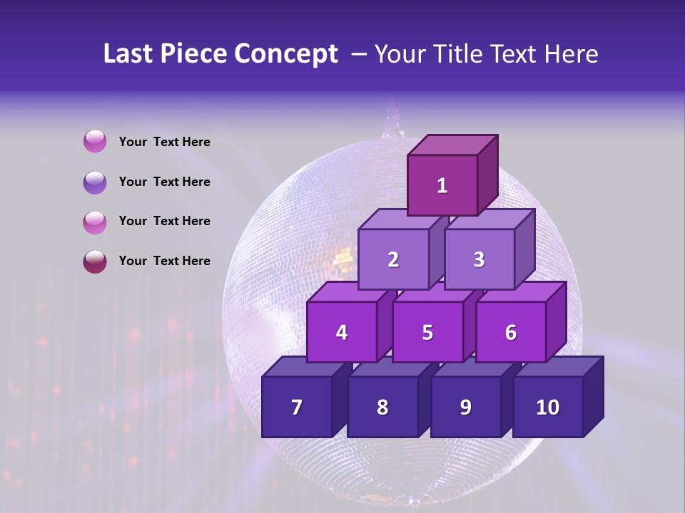 Spotlight Shiny Purple PowerPoint Template