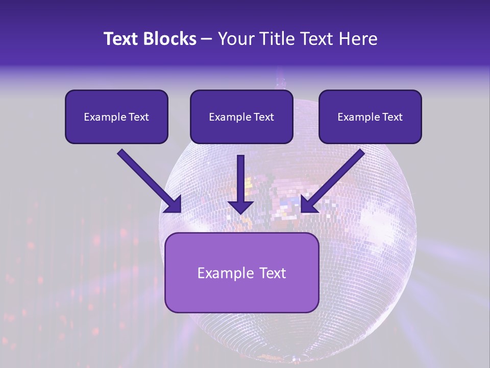 Spotlight Shiny Purple PowerPoint Template