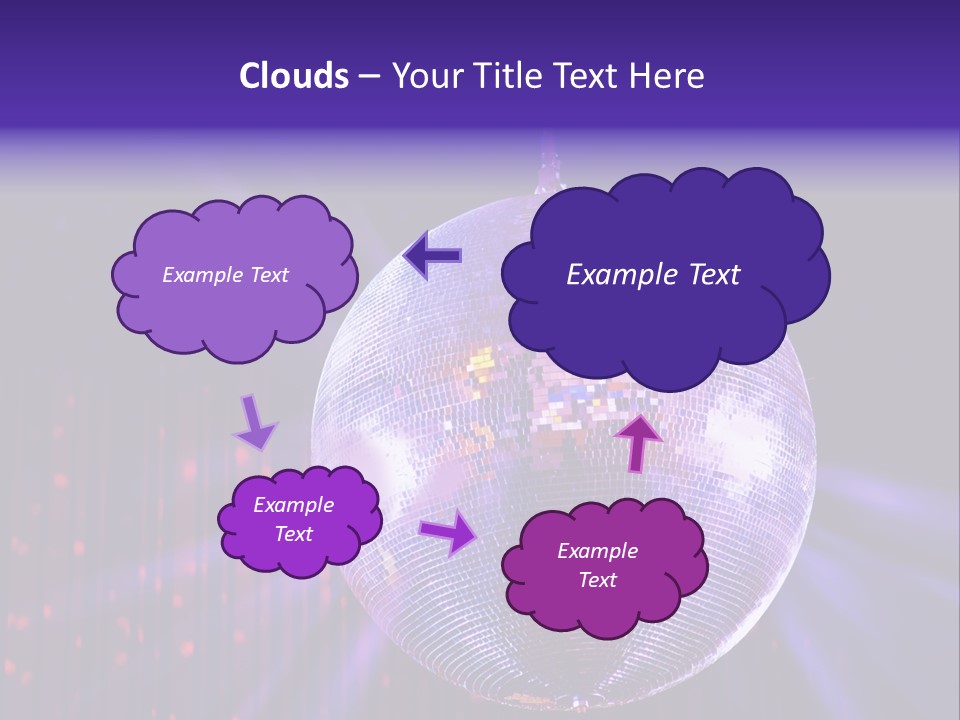 Spotlight Shiny Purple PowerPoint Template