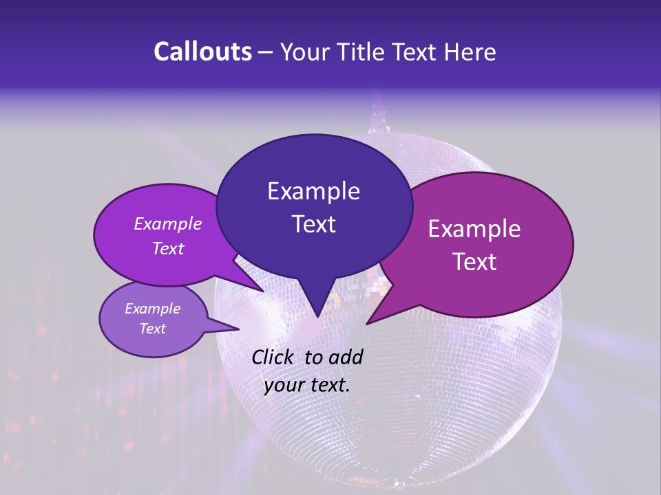 Spotlight Shiny Purple PowerPoint Template