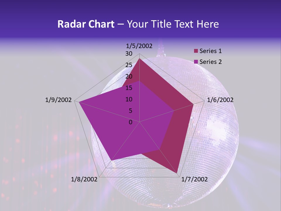 Spotlight Shiny Purple PowerPoint Template
