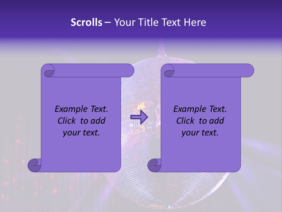Spotlight Shiny Purple PowerPoint Template