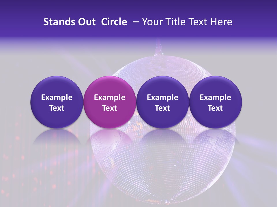 Spotlight Shiny Purple PowerPoint Template