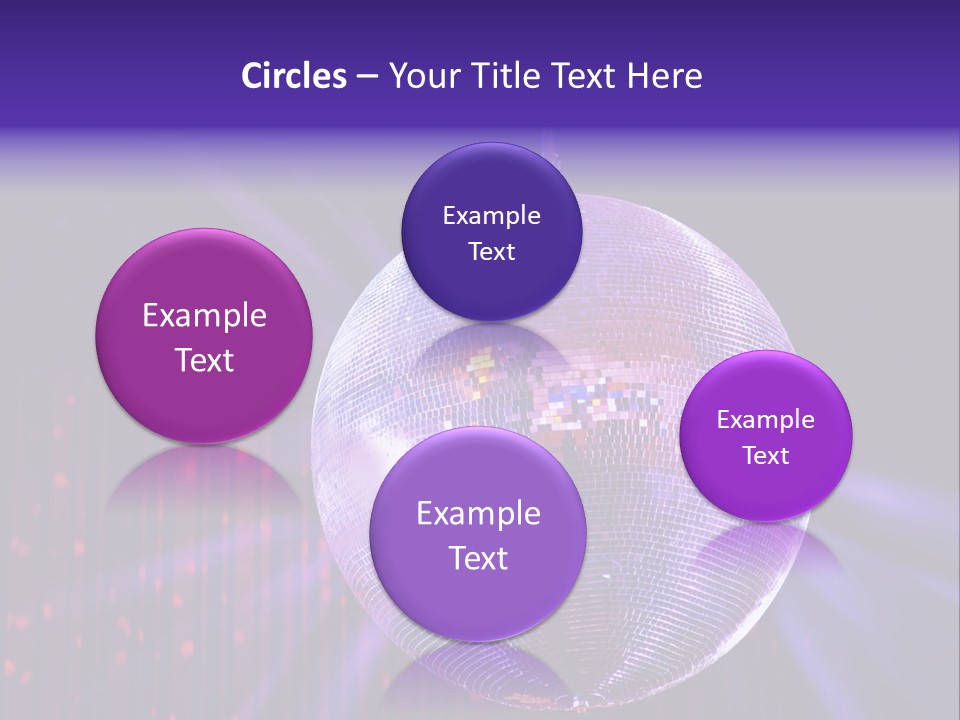 Spotlight Shiny Purple PowerPoint Template