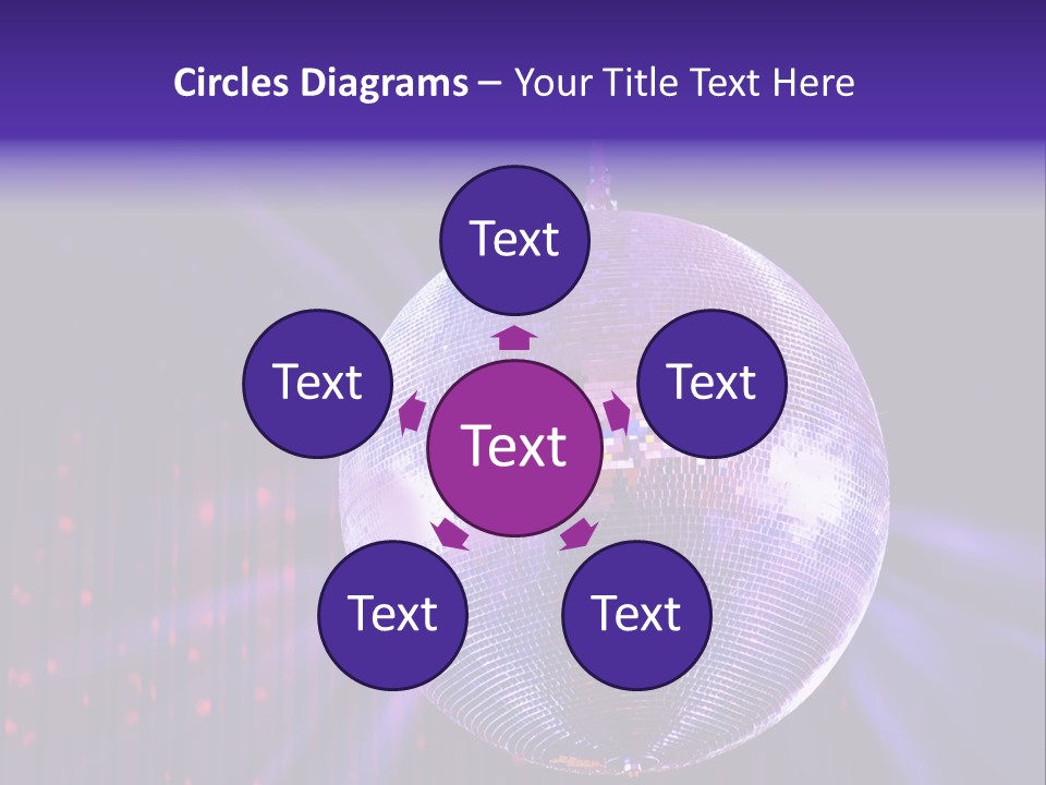 Spotlight Shiny Purple PowerPoint Template
