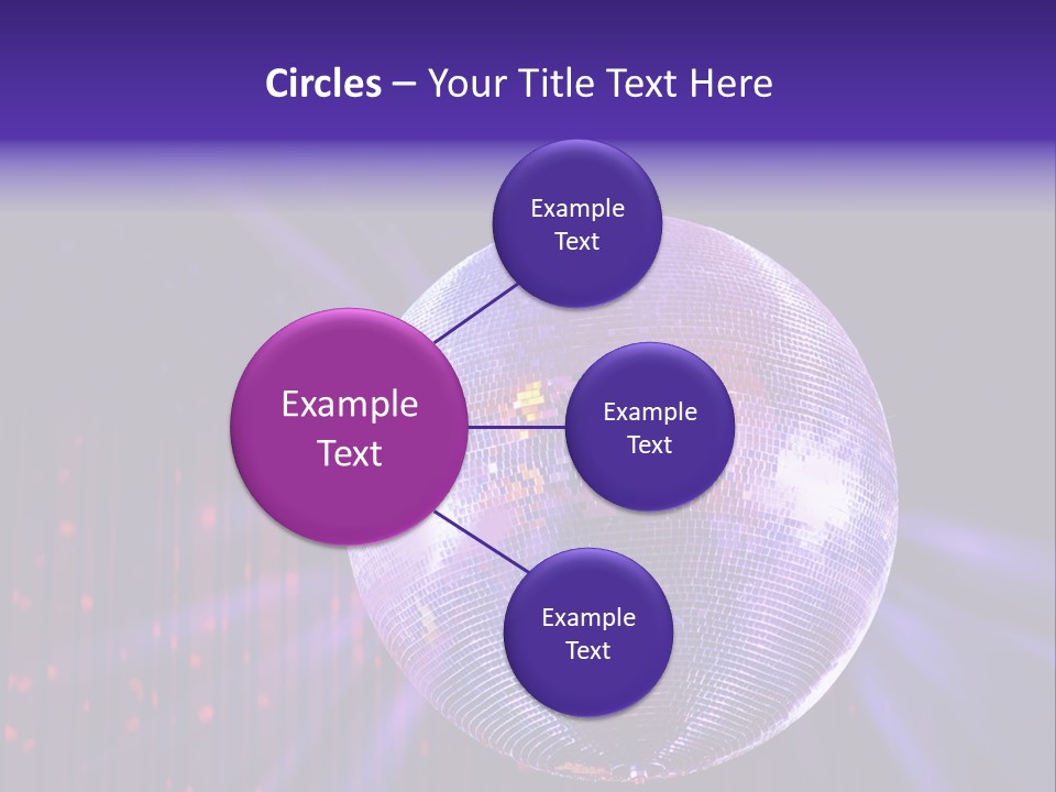 Spotlight Shiny Purple PowerPoint Template