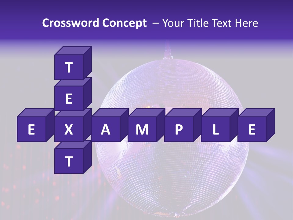 Spotlight Shiny Purple PowerPoint Template