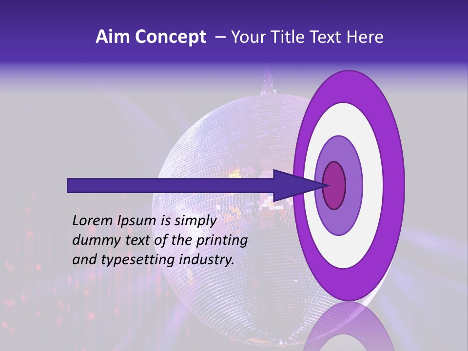 Spotlight Shiny Purple PowerPoint Template