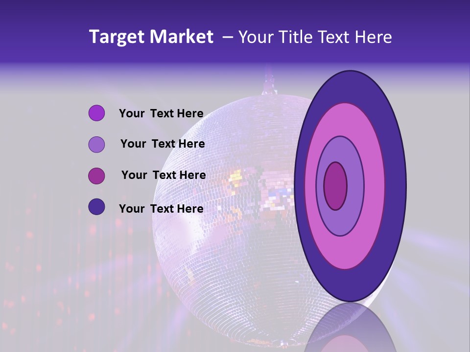 Spotlight Shiny Purple PowerPoint Template