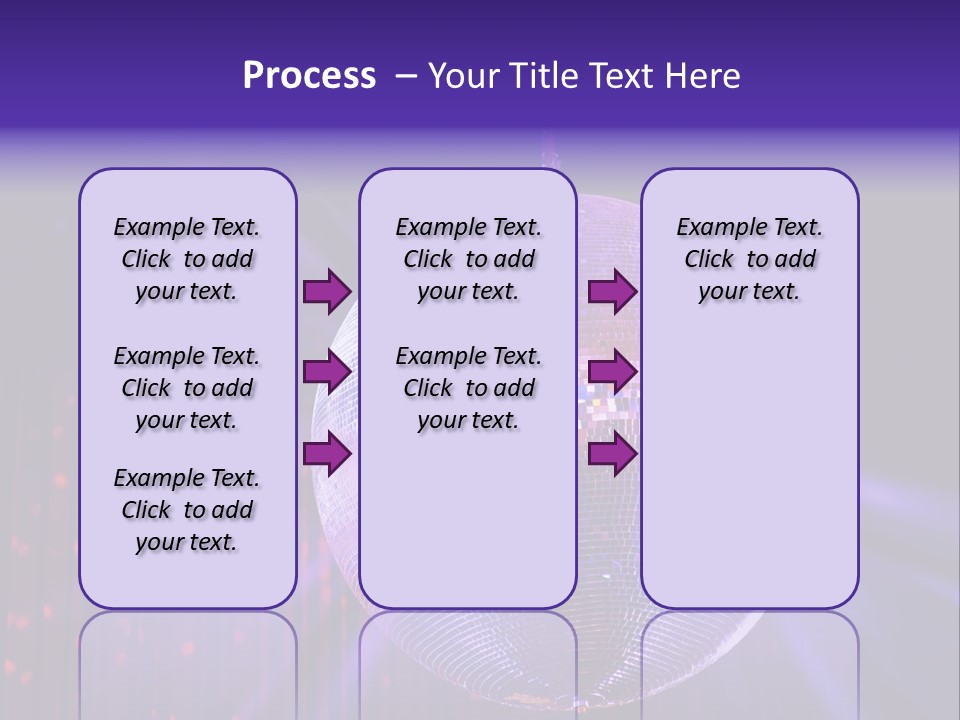 Spotlight Shiny Purple PowerPoint Template