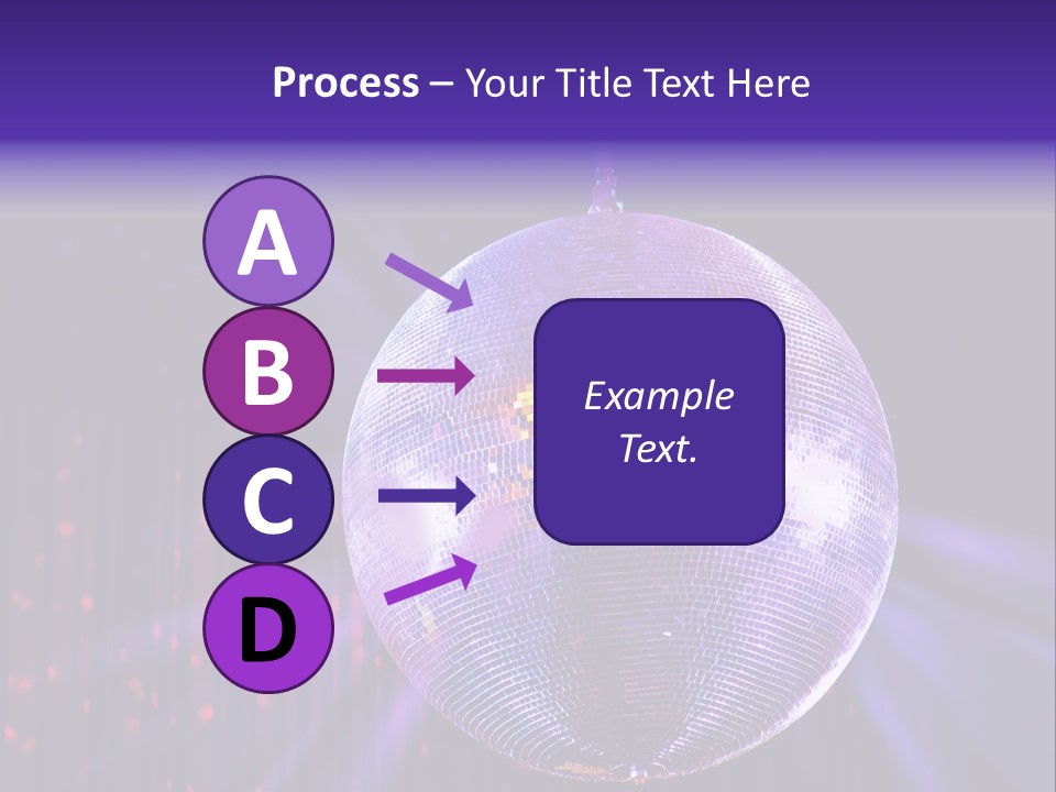 Spotlight Shiny Purple PowerPoint Template