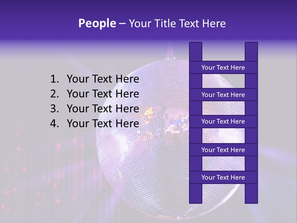 Spotlight Shiny Purple PowerPoint Template