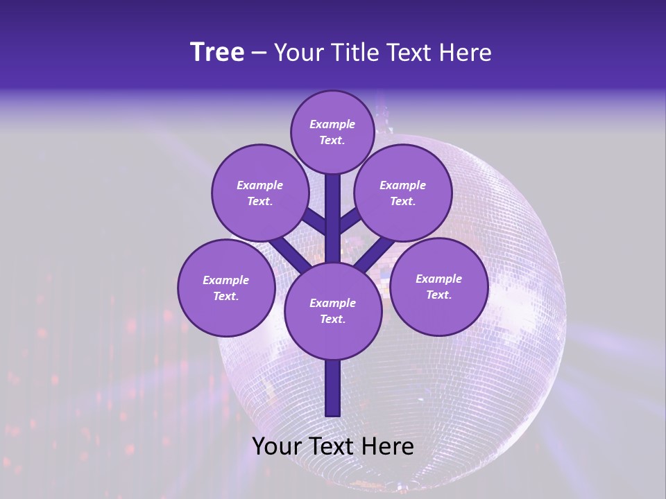 Spotlight Shiny Purple PowerPoint Template