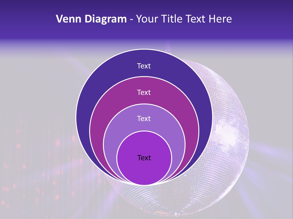 Spotlight Shiny Purple PowerPoint Template