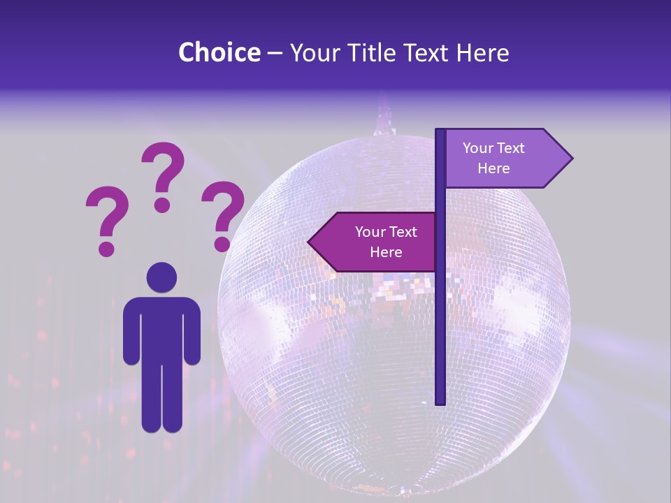 Spotlight Shiny Purple PowerPoint Template