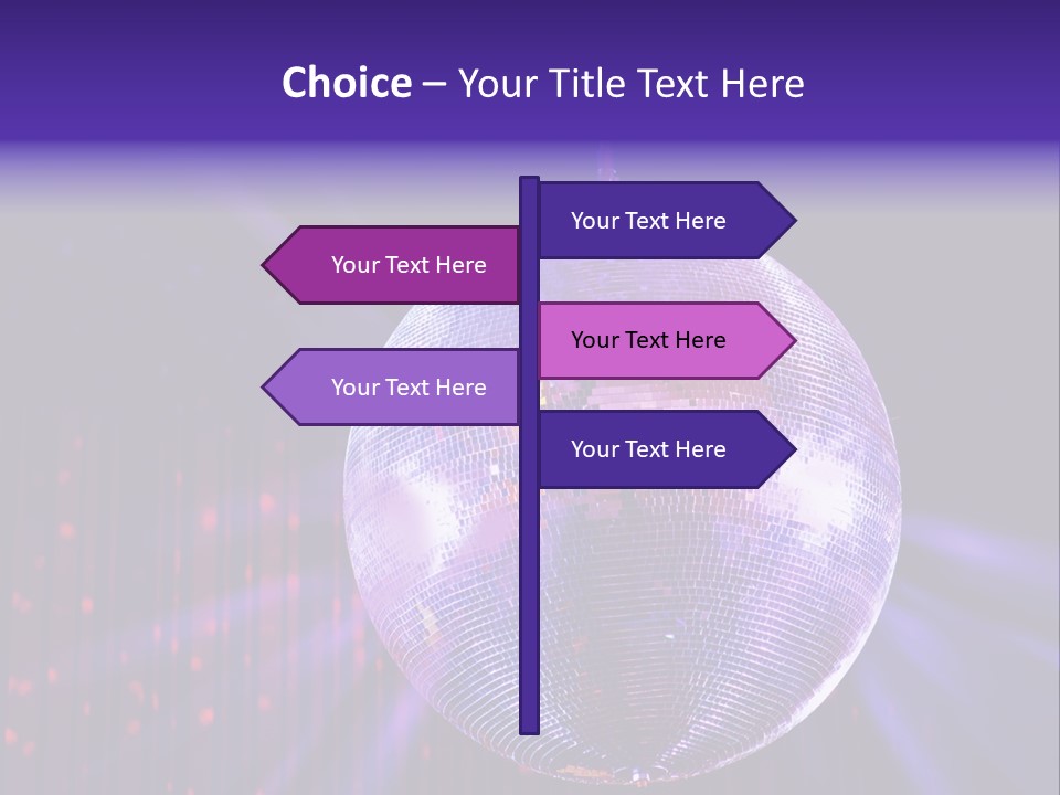 Spotlight Shiny Purple PowerPoint Template