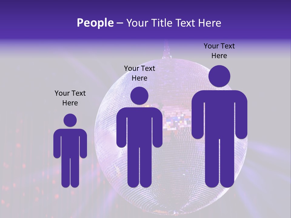 Spotlight Shiny Purple PowerPoint Template