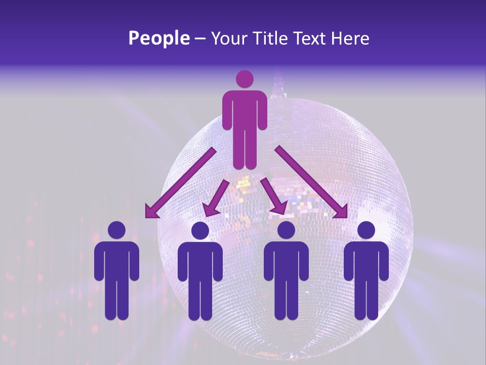 Spotlight Shiny Purple PowerPoint Template