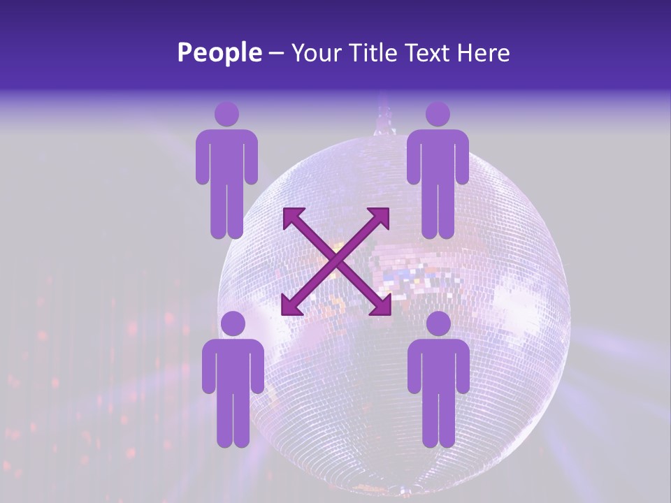 Spotlight Shiny Purple PowerPoint Template