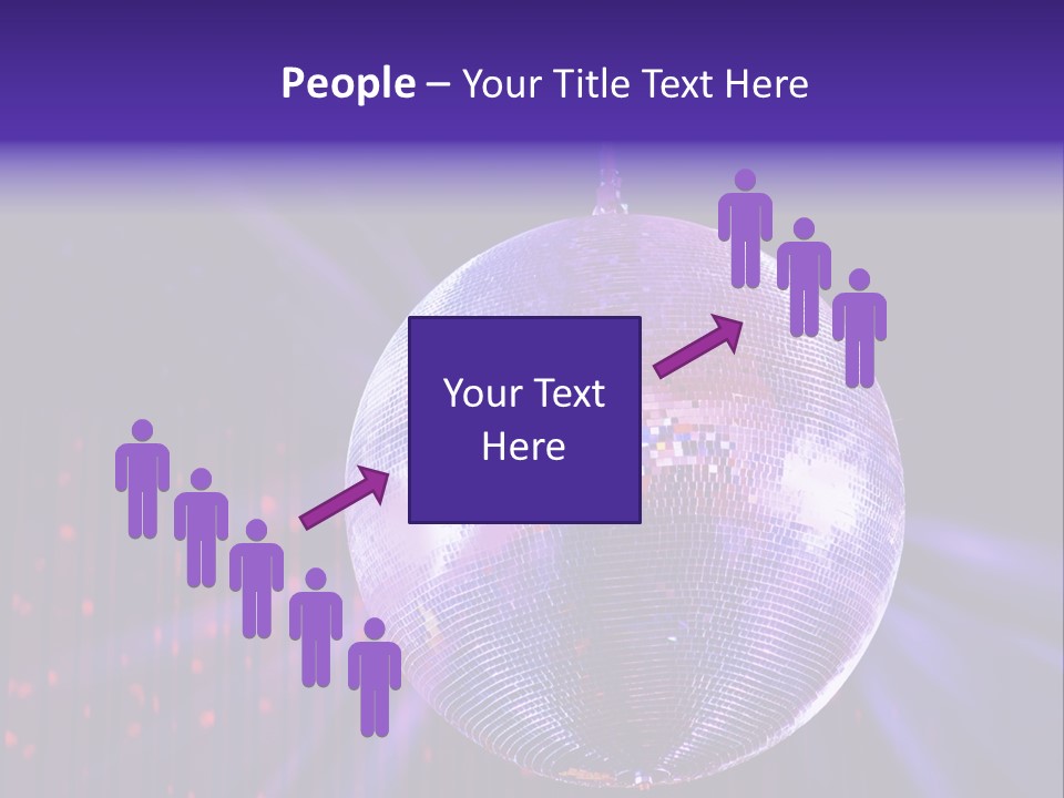 Spotlight Shiny Purple PowerPoint Template