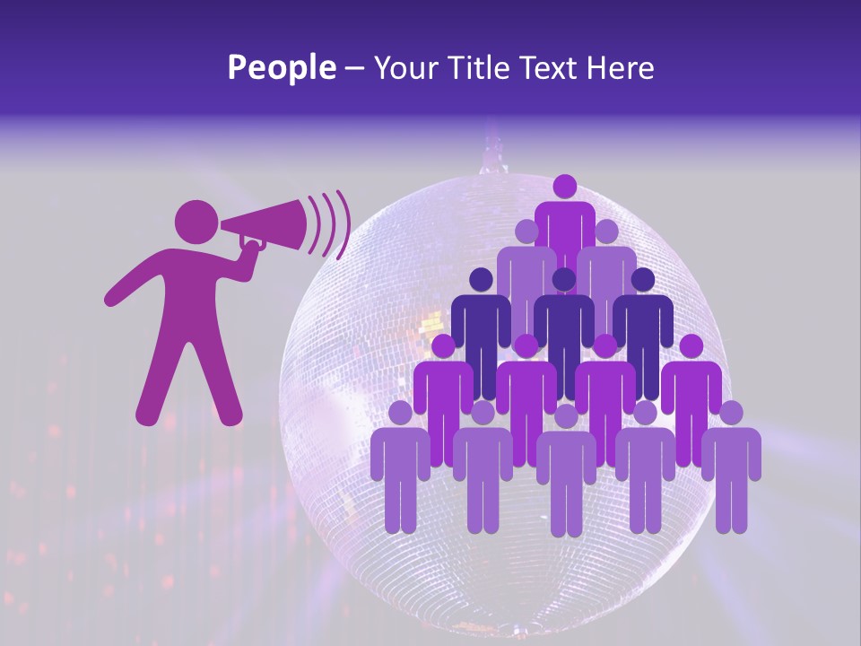 Spotlight Shiny Purple PowerPoint Template