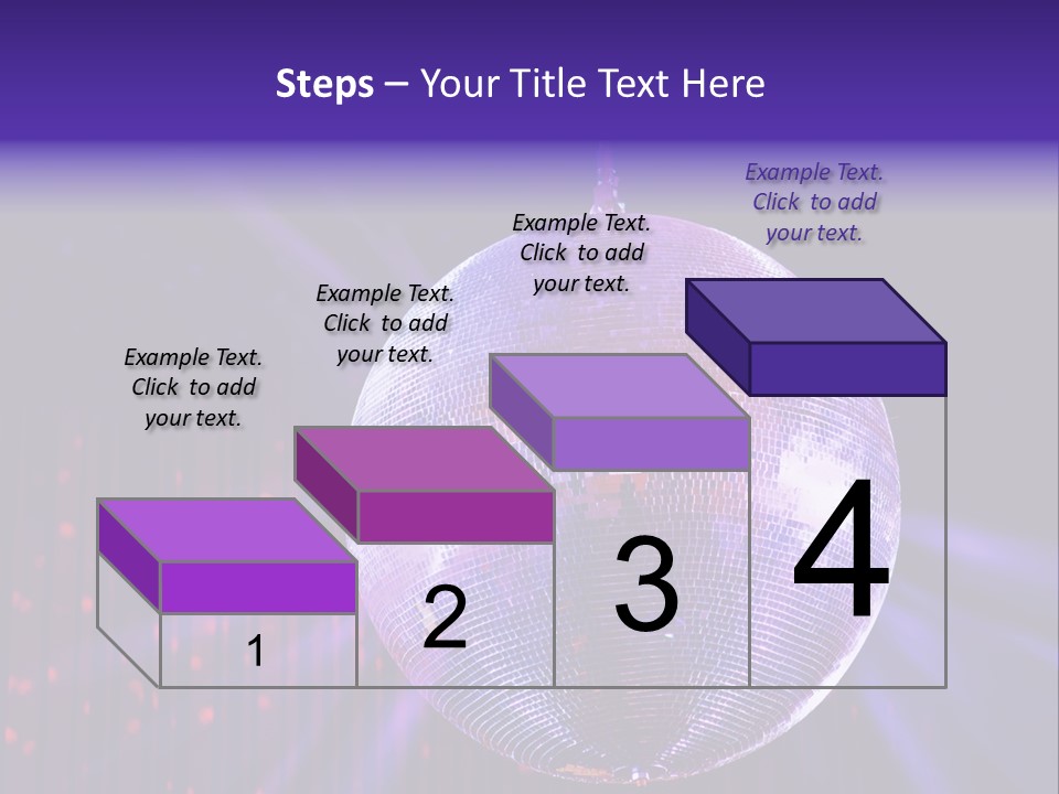 Spotlight Shiny Purple PowerPoint Template