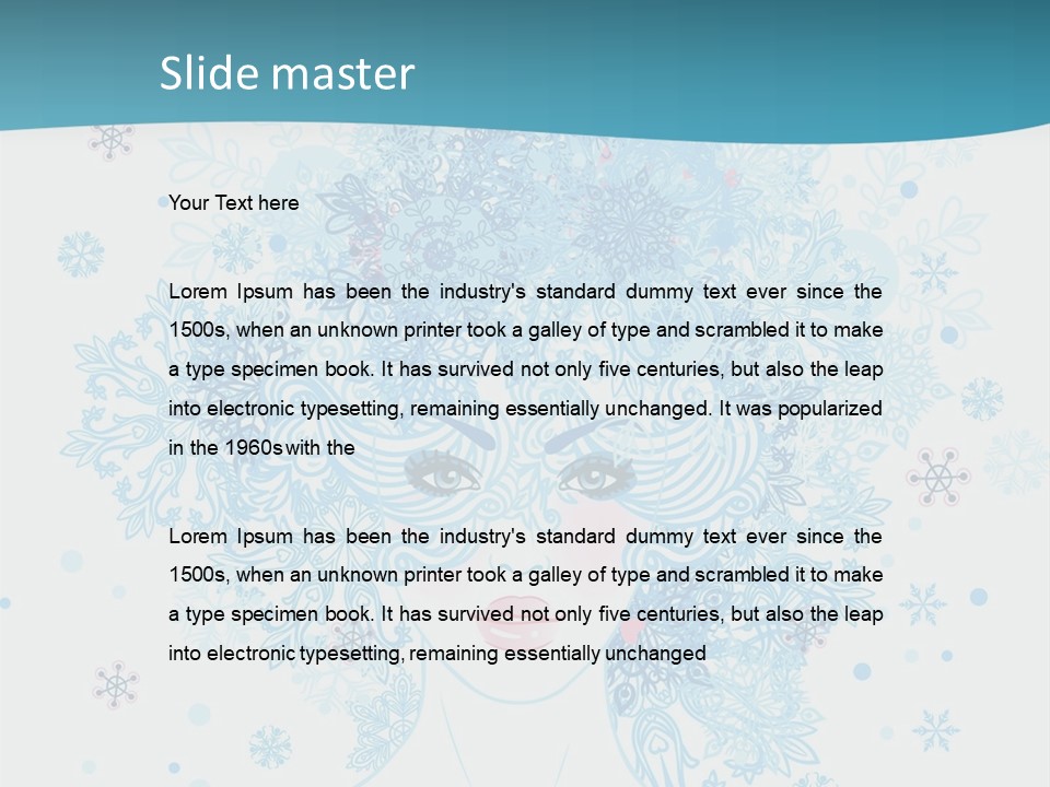 Female Teen Fantasy PowerPoint Template