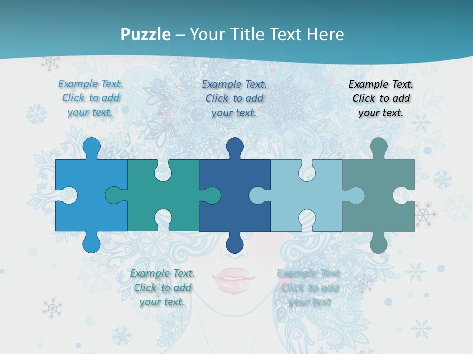 Female Teen Fantasy PowerPoint Template