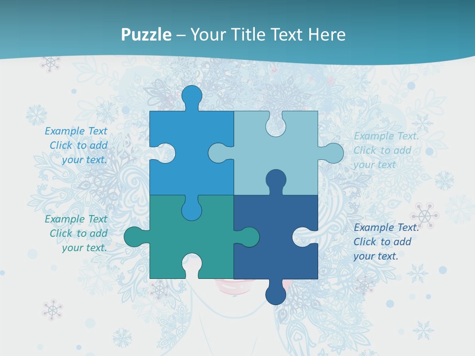 Female Teen Fantasy PowerPoint Template