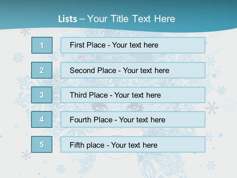 Female Teen Fantasy PowerPoint Template