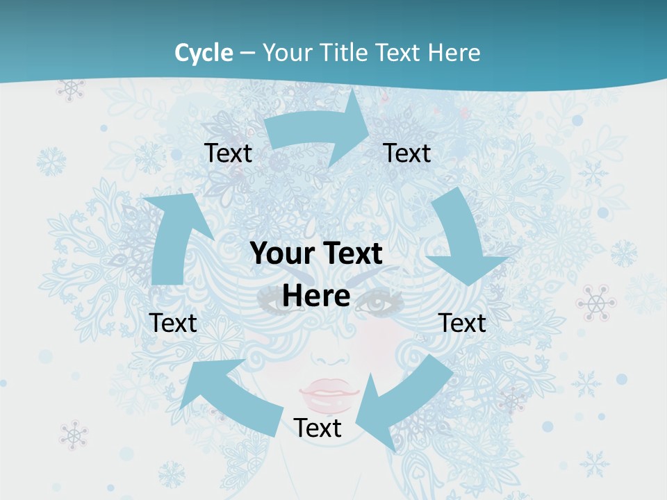 Female Teen Fantasy PowerPoint Template