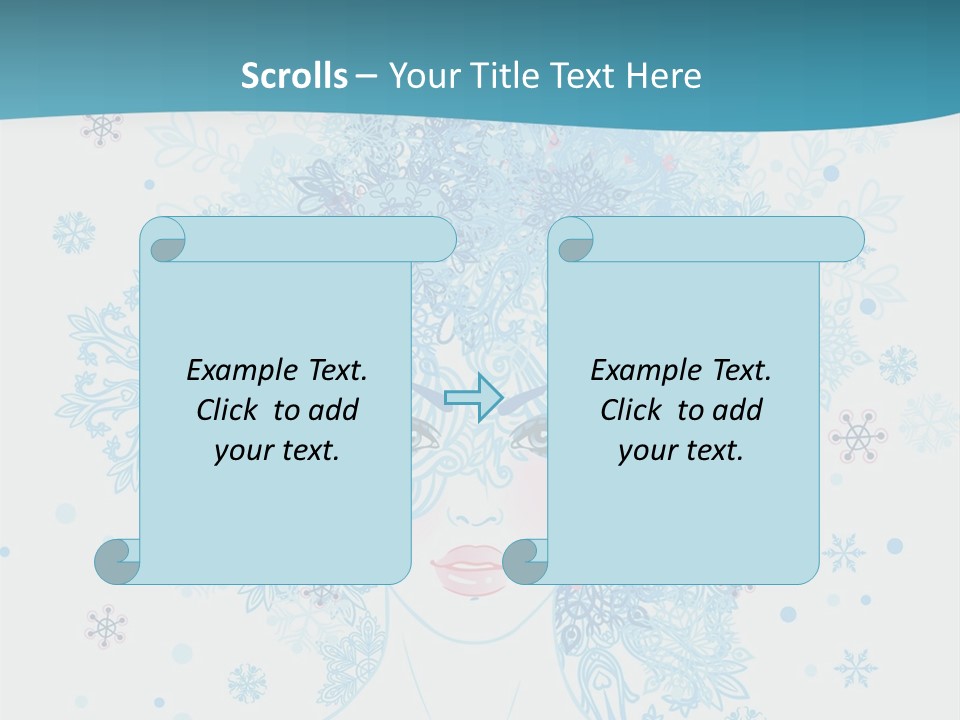 Female Teen Fantasy PowerPoint Template