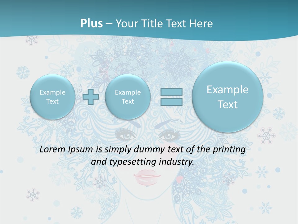 Female Teen Fantasy PowerPoint Template