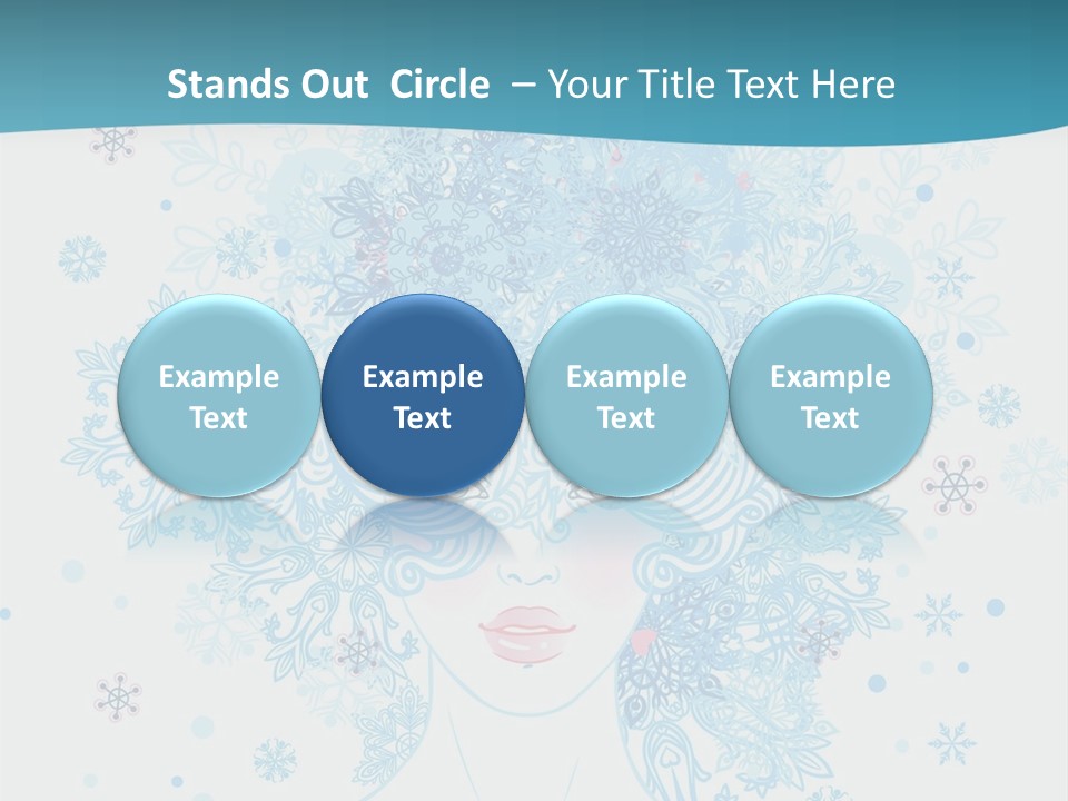 Female Teen Fantasy PowerPoint Template