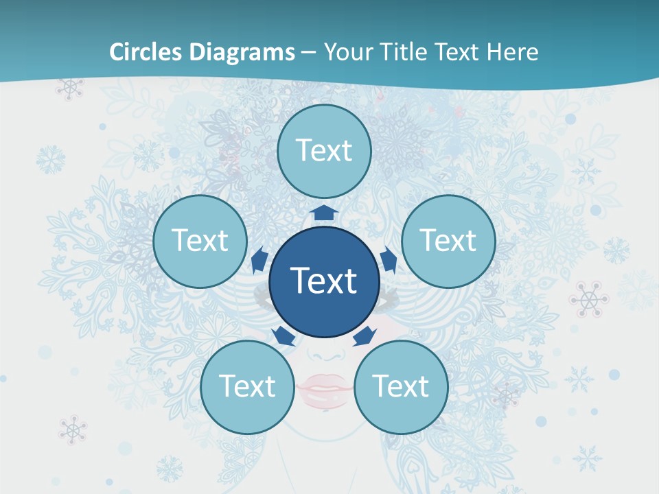 Female Teen Fantasy PowerPoint Template