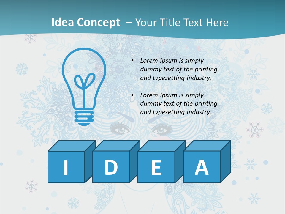 Female Teen Fantasy PowerPoint Template