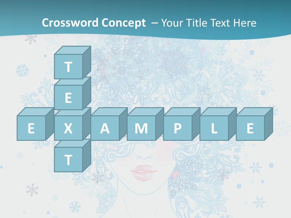 Female Teen Fantasy PowerPoint Template