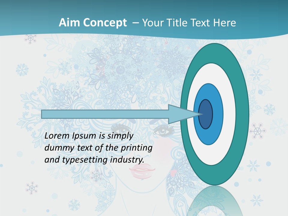 Female Teen Fantasy PowerPoint Template