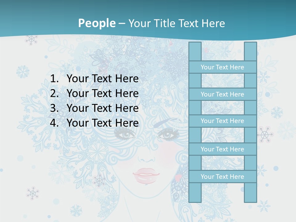 Female Teen Fantasy PowerPoint Template