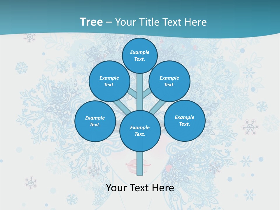 Female Teen Fantasy PowerPoint Template