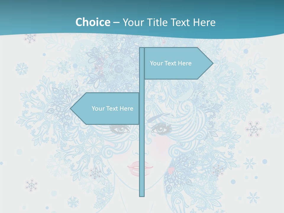 Female Teen Fantasy PowerPoint Template