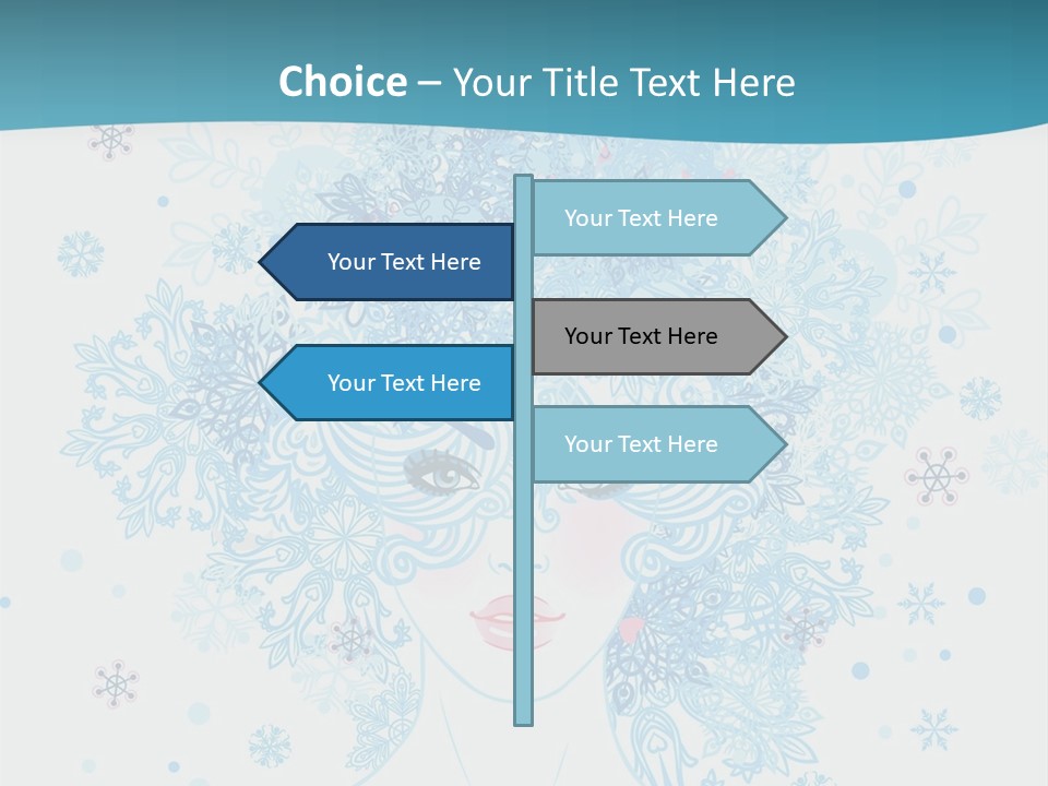 Female Teen Fantasy PowerPoint Template