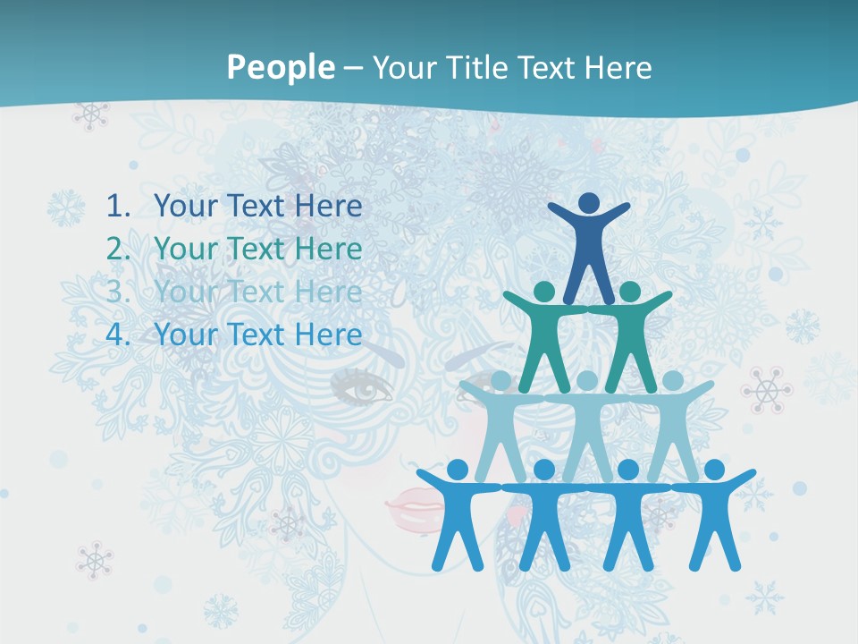 Female Teen Fantasy PowerPoint Template