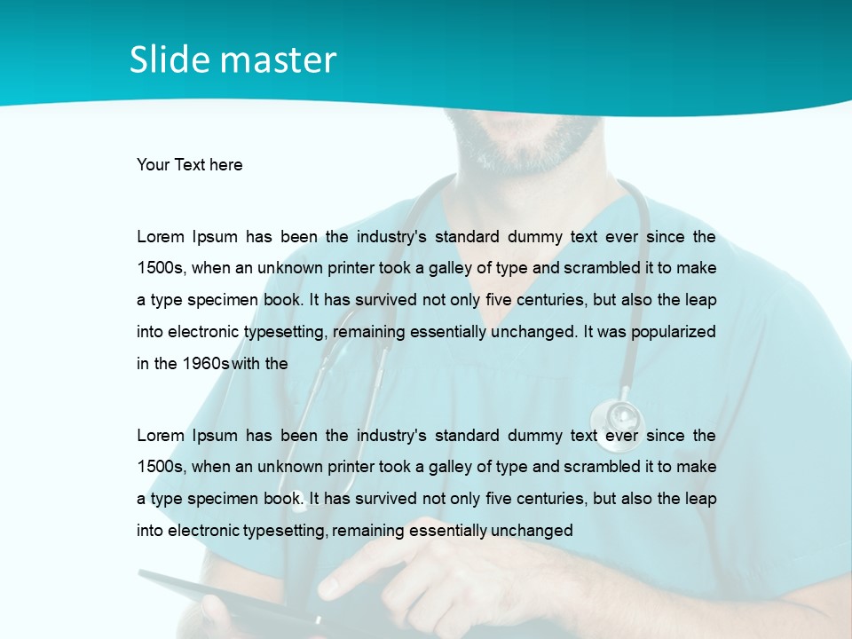 Man Communication Job PowerPoint Template