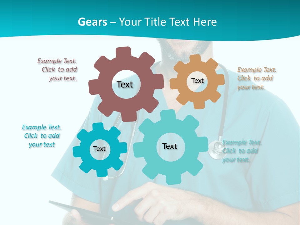 Man Communication Job PowerPoint Template