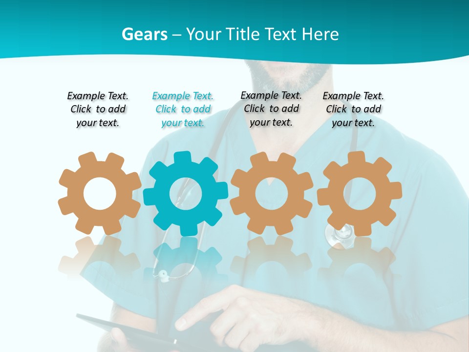 Man Communication Job PowerPoint Template